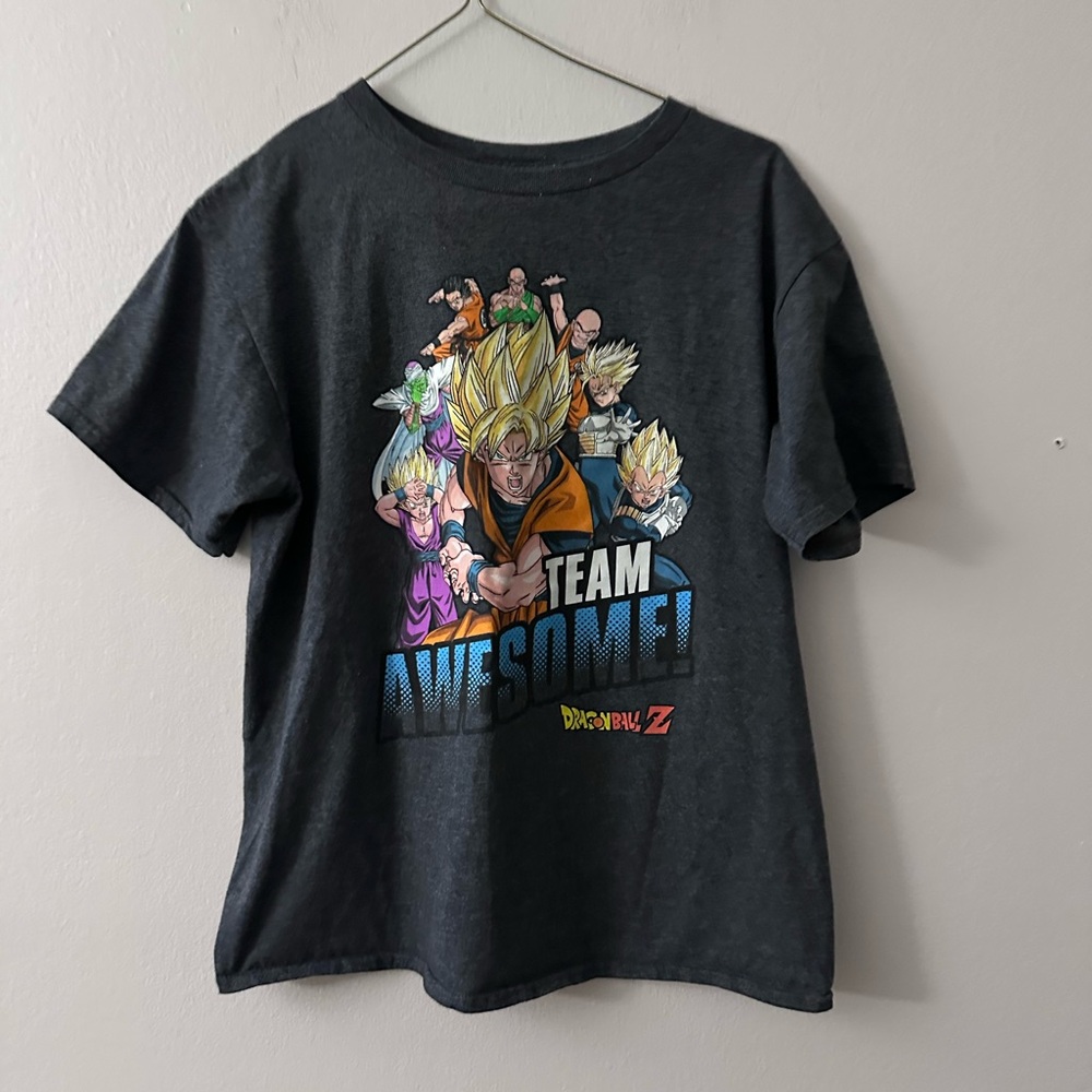 Kids' 'Team Awesome' DragonBall Z Black Graphic T-Shirt - Picture 2 of 4